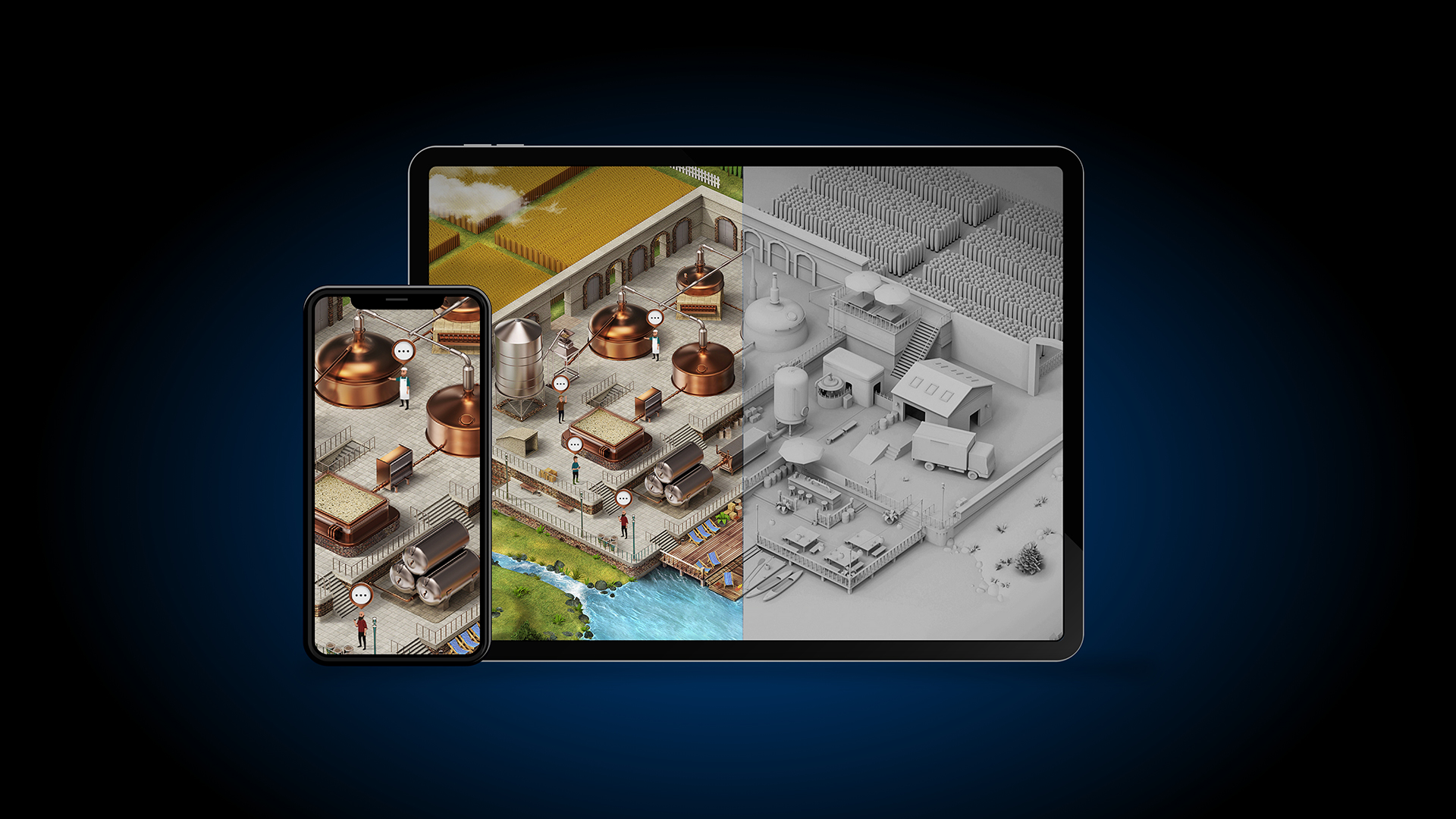 Interactive maps and illustrations